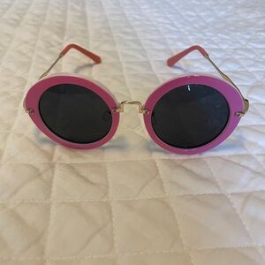 Miu Miu Pink and Black Round Sunglasses vintage